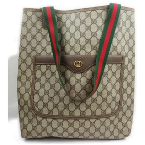 Gucci Supreme GG Monogram Web Large Shopping Tote 861679
