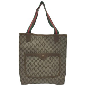 Gucci Supreme GG Web Large Shopping Tote Bag 862665