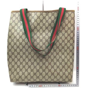 Gucci Supreme GG Web Large Shopping Tote Bag 862665