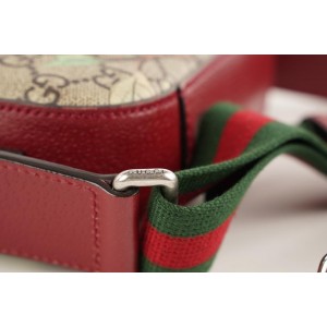 Gucci Red Supreme GG Mini Camera Shoulder Bag Tian Print GG 475ggs34