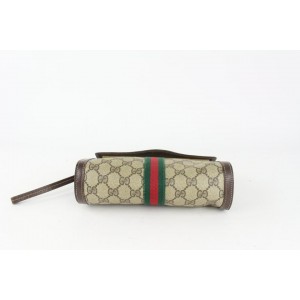 Gucci Supreme GG Monogram web Wristlet Pouch Bag 1025g29