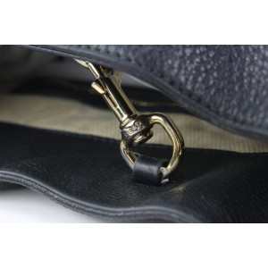 Gucci Fringe Tassel Black Leather Soho Chain Tote Bag 722gks323