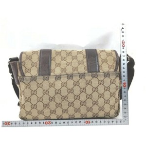 Gucci Brown Monogram GG Waist Bag Belt Pouch Fanny Pack 862388