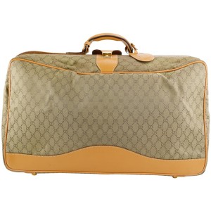 Gucci XL Monogram GG Rolling Suitcase Trolley Luggage 259ggs216