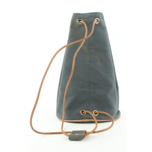 Hermès Navy Polochon Mimir Drawstring Backpack 595her315