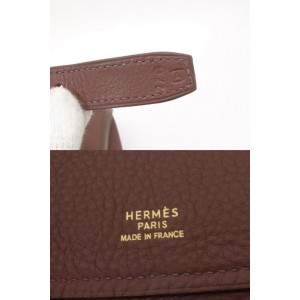 Hermès Havane Brown Clemence Leather Atlas Travel 50cm 236375