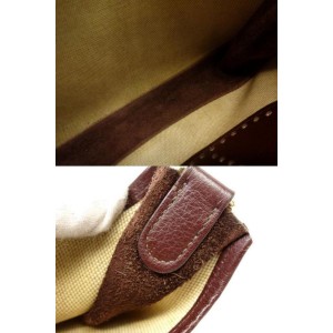 Hermès Bicolor Beige Toile Brown Leather Evelyne 226I252