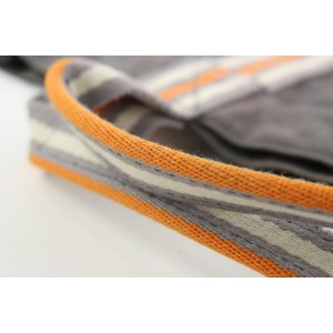 Hermès Grey x Orange Stripe Fourre Tout MM Tote bag 101her428