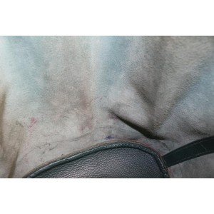 Hermès Green Leather Market GM Drawstring Bucket Hobo Bag 108h22