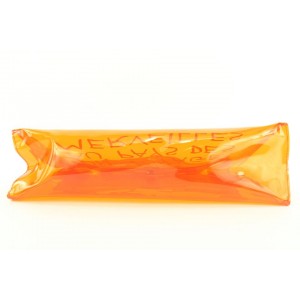 Hermes Clear Translucent Orange Souvenir De L'Exposition Kelly Bag 337her224