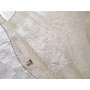 Hermès Kelly Souvenir De L'exposition Clear 228697 White Vinyl Satchel