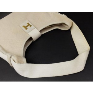 Hermès H Logo Toile Sako Messenger Hobo Shoulder Bag 223950