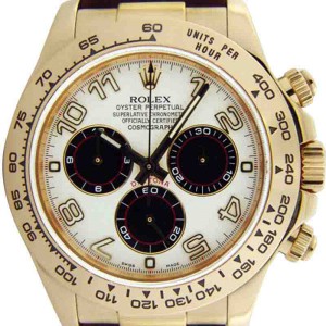 Rolex Cosmograph Daytona 116518 18K Yellow Gold White Dial Watch