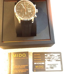 Mido Multifort Leather Strap Automatic Chronograph 44mm Mens Watch