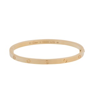 Cartier Yellow Gold Love Bracelet, SM Size 16