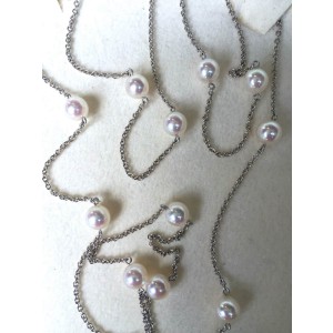 Mikimoto White Gold & Pearl Necklace