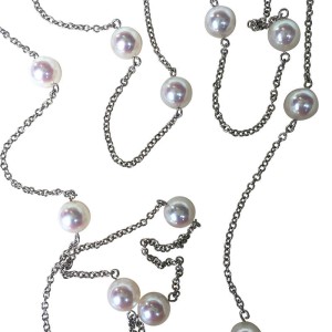 Mikimoto White Gold & Pearl Necklace