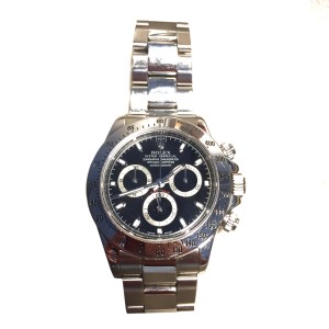 Rolex Daytona 40mm Stainless Steel 2006 Black Dial Watch