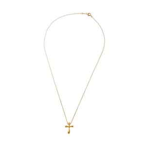 Tiffany & Co. Peretti 18k Yellow Gold Cross Pendant