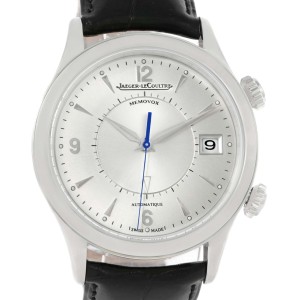 Jaeger Lecoultre Master Memovox 174.8.96 Q1418430 Stainless Steel & Silver Dial 40mm Mens Watch