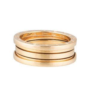 Bulgari 18k Yellow Gold B.Zero1 3 Band Ring Size 10.25