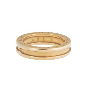 Bvlgari B.Zero1 Band 18K Yellow Gold Ring Size 6.25