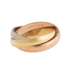 Cartier 18k Trinity Gold Ring Size 5.25