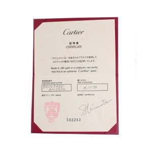 Cartier Love 18K White Gold Bracelet Size 16 