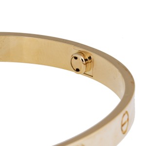 Cartier 18K Yellow Gold Love Bracelet Size 20