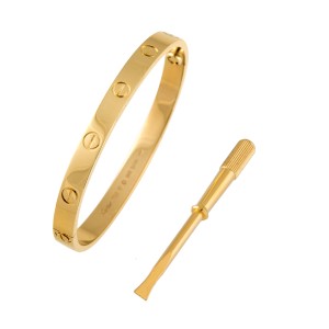Cartier Love Bracelet Yellow Gold Size 