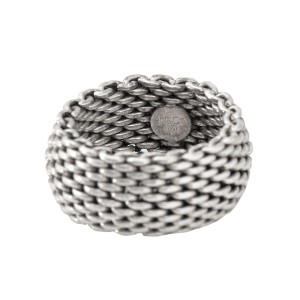 Tiffany & Co. Sterling Silver Mesh Ring