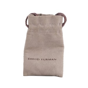 David Yurman Sterling Silver Pave Heart Charm 0.20ct Diamonds on Figaro Bracelet