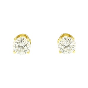 14k Yellow Gold 0.30ct. Diamond Stud Earrings