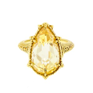 Judith Ripka Calypso Canary Crystal Ring	