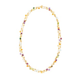 Marco Bicego 18K Yellow Gold with Paradise Mixed Gemstone Necklace