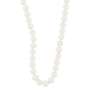Mikimoto 18K White Gold with Pearl Choker Necklace