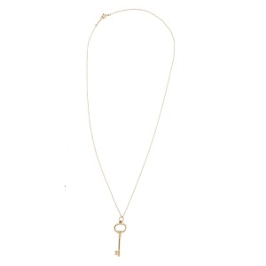 Tiffany & Co. 18K Yellow Gold Key Necklace