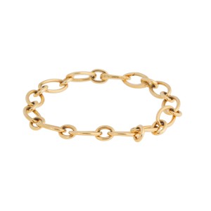 Tiffany & Co. 18k Yellow Gold Oval Link Bracelet	