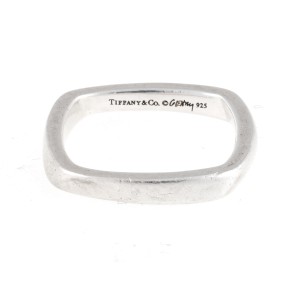 Tiffany & Co. Frank Gehry Torque 0.925 Sterling Silver Ring Size 6.5