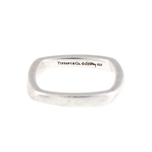 Tiffany & Co. Frank Gehry Torque 0.925 Sterling Silver Ring Size 6.5