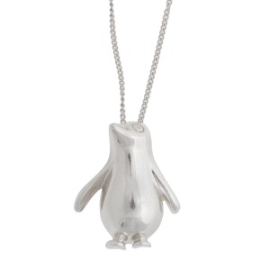 Tiffany & Co. Sterling Silver Penguin Necklace
