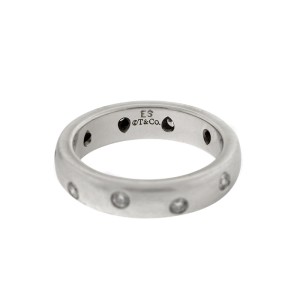 Tiffany & Co. Platinum Etoile Diamond Band Ring
