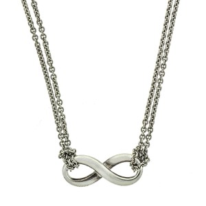 Tiffany & Co. Sterling Silver Infinity Pendant Necklace