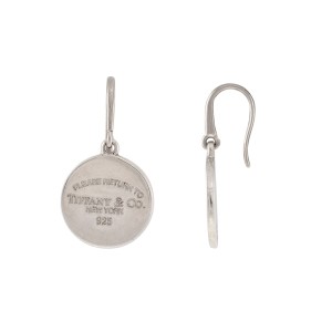 tiffany silver drop earrings