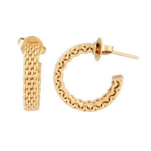 Tiffany & Co. 18K Yellow Gold Mesh Earrings
