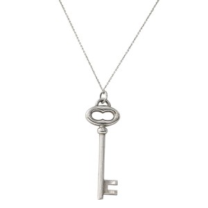 Tiffany & Co. Sterling Silver Key Pendant Necklace
