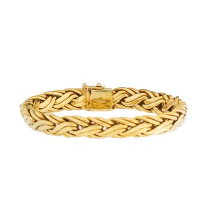Tiffany & Co. 18K Yellow Gold Weave Link Bracelet