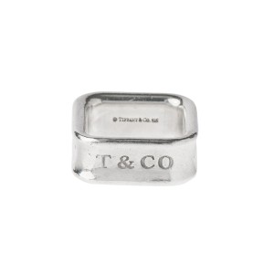 Tiffany & Co. 1837 Sterling Silver Square Ring