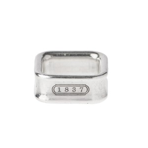 Tiffany & Co. 1837 Sterling Silver Square Ring