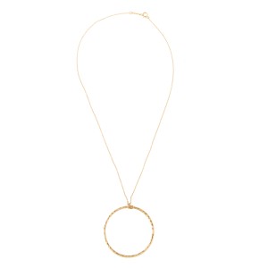 Tiffany & Co. Paloma Picasso 18K Yellow Gold Hammered Circle Necklace
